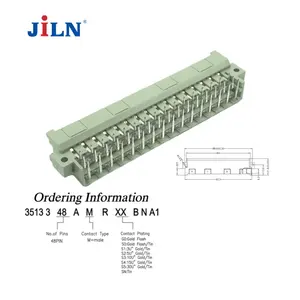 Euro Card Socket Connector 5.08mm pitch 48P large current 90 angle Male female DIN 41612 eurocard electronic socket