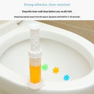 Gel limpiador de inodoros con forma de flor, gel desodorante perfumado para inodoros, ambientador para baño, herramientas y accesorios de limpieza. - Product Image 6