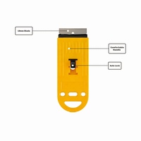 Outil de nettoyage multi-usages pour enlever les autocollants de fenêtre, enlever la peinture murale, lame de rasoir en plastique, grattoir