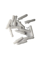 Nouvelles chevilles murales en nylon de haute qualité, tube d'expansion en plastique, gris et blanc, en PE, chevilles améliorées