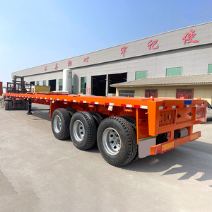 Semi-remorque plateau robuste de 12,5 m pour le transport de conteneurs – Neuve, capacité de charge de 1001-2000 kg, origine Shandong - Product Image 4