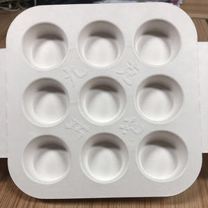 Bandeja Interior de Pulpa de Chocolate Biodegradable y Ecológica, Envase Individual Desechable, Productos para el Hogar, Cajas de Papel Ranuradas - Product Image 3