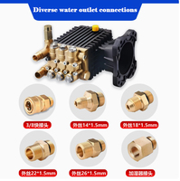Pompe à eau électrique haute pression pour nettoyeur de voiture à essence, tête de pompe de nettoyage, pompe haute pression robuste