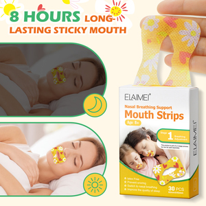 Bandes de couchage universelles 100% naturelles et collantes de longue durée pour adultes 30 pièces/boîte Bande buccale douce pour enfants de jour et de nuit - Product Image 6