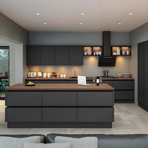 Allure Design personnalisé de Chine laqué Armoires de cuisine intelligentes Ensembles complets prêts à monter Armoires de cuisine modernes