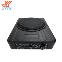Subwoofer actif fin de 10 pouces sous le siège, 120W, haut-parleur de basses pour voiture entièrement en aluminium, apparence personnalisée, vente en gros
