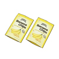 Sacs de nourriture de chips de banane thermoscellés en feuille de plastique d'emballage de collation personnalisés par l'usine écologique