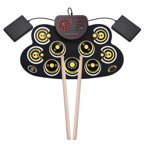 Roll-up Speaker <strong>Electronic</strong> <strong>Drum</strong> <strong>Set</strong> Soft Silicone <strong>Drum</strong> with Foot Pedals <strong>Drum</strong> Sticks - Product Image 5