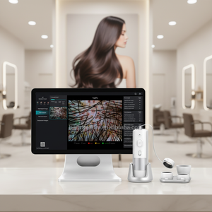 Analyseur de cheveux et de peau intelligent AI avec stockage de données cloud pour l'analyse du cuir chevelu et les soins capillaires - Product Image 1
