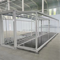 Maison conteneur pliable extensible moderne chinoise de 20 à 40 pieds en acier préfabriqué, habitation de luxe