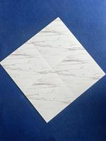 Carreaux de porcelaine céramique mats blancs effet marbre 400x400 pour murs de salle de bain et toilettes, carrelage français pour sols