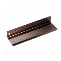 Profil de nez de marche en aluminium antidérapant Misumi en forme de L, résistant à l'eau, pour usage hôtelier, style contemporain