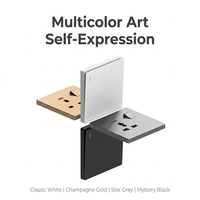 Prise murale ultra-mince 13A britannique gris mat, support OEM, meilleur prix de gros, fournisseur principal, direct usine