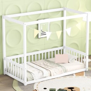 Legno in legno massello pino casa a forma di tetto struttura a baldacchino <span class=keywords><strong>letto</strong></span> <span class=keywords><strong>Montessori</strong></span> per bambini bambini <span class=keywords><strong>letto</strong></span> piccola casa <span class=keywords><strong>letto</strong></span> - Product Image 1