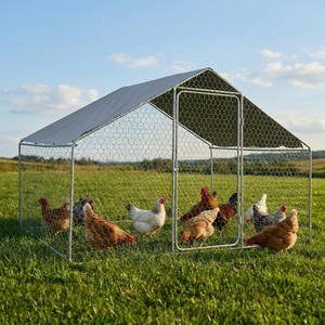 XPT033 grand poulailler extérieur en fil métallique 3W * 2L * 2H pare-soleil étanche <span class=keywords><strong>Cage</strong></span> pour animaux de compagnie - Product Image 1