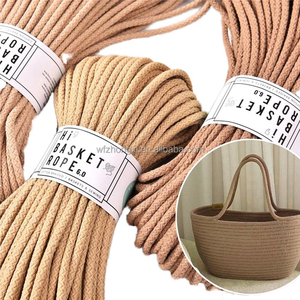 Corda <span class=keywords><strong>Macramè</strong></span> in Cotone Intrecciato a Zig Zag 5.5-10mm <span class=keywords><strong>per</strong></span> Decorazioni Domestiche e Cucito, Corda Decorativa <span class=keywords><strong>per</strong></span> Cesti - Product Image 1