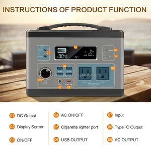 300W Portable Energy Storage Lithium Battery AC 110V Outdoor USB Backup Solar Generator Home Power Station for Camping - Product Image 2