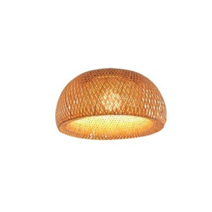 Yumesho Lighting Bamboo Woven Pendant <b>Light</b> Small Dome Shape For Living Room And <b>Dining</b> Room Southeast Asian Style - Product Image 1
