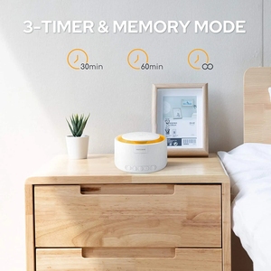 Vente flash : Appareil <span class=keywords><strong>de</strong></span> thérapie sonore apaisant avec 30 sons <span class=keywords><strong>de</strong></span> la nature, boîte à sons pour le sommeil, aide respiratoire, lumière pour la chambre, machine à bruit blanc - Product Image 5