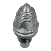 DRILLMORE Forets à silex à tige de 38/30 mm, Matériau 42CrMo, 20 pièces/boîte, Dents coniques, B47K22H-LT/60MM, pour tarière de forage