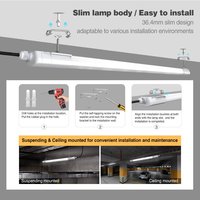 Utilee PC Tri Proof Light IP65 Étanche Protection IK09 120lm/w Norme CE RoHS 20W Garantie 5 ans Durée de vie 50000 heures