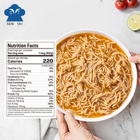 Fideos de soja secados al aire bajos en grasa y altos en proteínas Ramen instantáneo con embalaje de bolsa de sabor Tonkotsu de cerdo asado