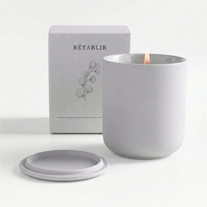 Arovi-Pantone White Ceramic Eco-friendly Natural Soy Wax Aroma <strong>Candle</strong> Premum Handcraft Gift for Family and Self-care SPA - Product Image 4