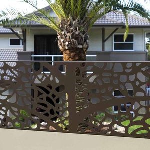 Pannello per Recinzione in Metallo Tagliato al <span class=keywords><strong>Laser</strong></span> con Rivestimento in Polvere Minimalista, Facile Installazione, <span class=keywords><strong>Ringhiera</strong></span> per Balcone in Alluminio Economica, Antiruggine - Product Image 4