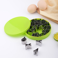 Ensemble de 26 emporte-pièces alphabet en acier inoxydable, moules à biscuits formes A-Z, outils de pâtisserie pour desserts de fête