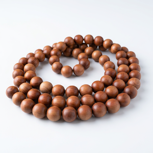 Wood Beads Round Loose Beads For <b>Bracelet</b> Making Natural Golden Brown Color - Product Image 1