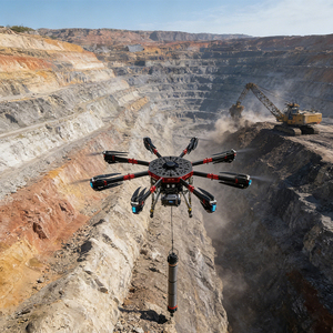 Drone GT240 à forte charge utile, 280 kg de charge, structure à 16 rotors, 40 minutes de vol stationnaire, 22 minutes d'autonomie, résistance au vent fort, longue portée, drone 4K UHD - Product Image 1