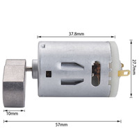 Moteur de massage électrique à vibrations hexagonales, 6V, 9V, 12V, 1000 tr/min, appareil de massage de jouets, RS385