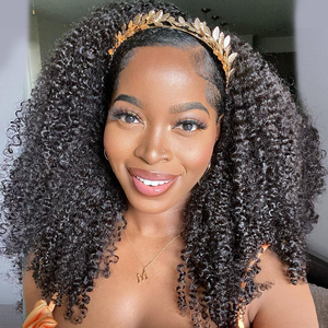 <span class=keywords><strong>Parrucca</strong></span> Afro Kinky Curly con Fascia per <span class=keywords><strong>Capelli</strong></span>, 100% <span class=keywords><strong>Capelli</strong></span> Umani <span class=keywords><strong>Veri</strong></span>, Acconciatura Corta da <span class=keywords><strong>Donna</strong></span>, Mezza <span class=keywords><strong>Parrucca</strong></span> con Fascia per <span class=keywords><strong>Capelli</strong></span> - Product Image 5