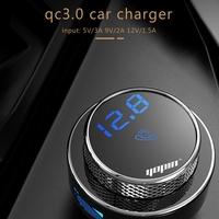 Meilleures Ventes 2024 Nouveau Design Transmetteur FM Bluetooth Voiture, Chargeur Voiture MP3, Kit Mains Libres Bluetooth pour Voiture
