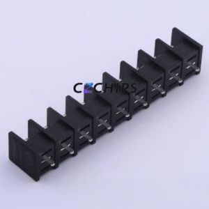 DBT30C-11.0-9P-BK-P Barrier Terminal Block Through hole Component (THT),P=11mm Connector Two Sides 11mm 1x9P Center Pin - Product Image 1