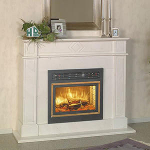 Caminetto a Parete in Marmo <span class=keywords><strong>di</strong></span> Alta Qualità, Stile Moderno, Decorativo con Effetto Fiamma per Uso Interno in Soggiorno - Product Image 2