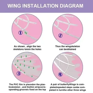 Hot Venditore Ragazze Elettrico Fata Farfata Ala Dirigente di Assemblaggio Ali d'Angelo Vestito Principessa Farfalla Ali <span class=keywords><strong>Volanti</strong></span> con Luce a LED - Product Image 5