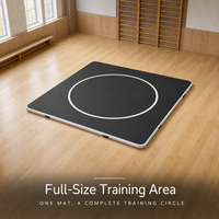 Tapis de lutte portable en PVC, imperméable, pour entraînement MMA, tapis de grappling carré personnalisé