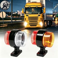 Luces LED de Doble Color para Camiones RHINO, Marcadores Laterales Dobles, 12-24V, Accesorios Impermeables para Automóviles