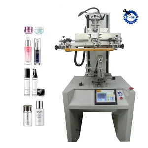 Servo Precisão Cilindro Tela Impressora Para Lunch Box Copos Skincare Frascos Máquina De Impressão De Garrafas De Vidro
