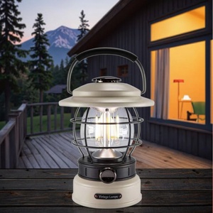 Classic Waterproof Portable LED Solar Lantern <b>Tent</b> for Outdoor Hiking Cold White Rattan <b>Hanging</b> Lamp for Camping - Product Image 6