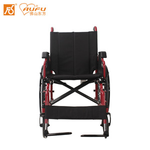 Silla de ruedas manual AUFU, ligera, plegable, con estructura de acero, para ancianos y personas con discapacidad, ayuda para la movilidad, uso doméstico. - Product Image 5