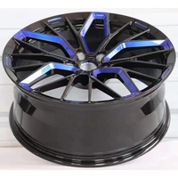 Jantes forgées de taille et de couleur personnalisées 19 20 21 22 pouces 5*112 5*112 Roues forgées concaves bleu orange pour jantes Dodge Charger