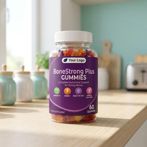 โบนสตรอง พลัส วีแกน ผลไม้รวม ซอฟท์เคี้ยวหนึบ ยี่ห้อ BoneStrong Plus ฉลากและบรรจุภัณฑ์สั่งทำได้ ขายส่งเยลลี่ผลไม้แบบแพ็คใหญ่ - Product Image 3