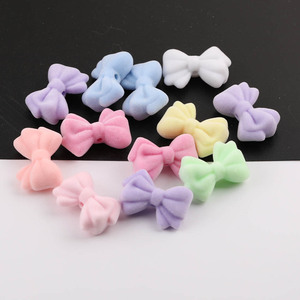 Cartoon Star Duck Flocked Acrylic Beads Mixed Shapes For Jewelry Making - Product Image 3