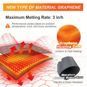 Tapis de dégivrage en graphène pour escaliers, tapis chauffant antidérapant en caoutchouc pour allées, fonte rapide de la glace 3 po/h, sûr et économe en énergie - Product Image 5