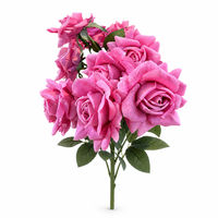 Bouquet de roses artificielles faites à la main, tiges de fleurs en latex au toucher réel, haute simulation, respectueux de l'environnement, décoration de mariage et de la maison