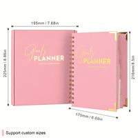 Ensemble de carnets à spirales reliés en couverture rigide, carnet de planification personnalisé, impression de carnet à spirales, journal relié à spirales avec boîte cadeau pour promotion et cadeau