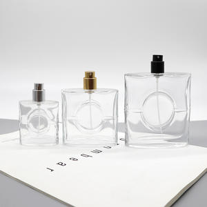 Botella de Perfume Cuadrada de Vidrio Personalizada de 50 ml, Botella Cosmética Vacía Cuadrada de Lujo Ligero con Cierre a Presión, Diseño a Prueba de Fugas - Product Image 3