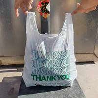 Penjualan Panas Tas T-Shirt Plastik Ramah Lingkungan Murah Grosir Kustom
